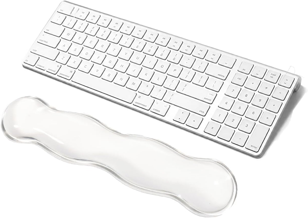 Clear Gel Mouse Wrist Rest, Wrist Support Wrist Pad for Typing Pain Relief, Ergonomic Cool Wrist Rest for Mouse, Hand Mouse Wrist Rest for Office, Gaming, Computer, Laptop - Transparent Green