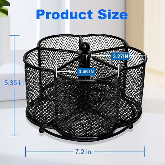 Pen Holder for Desk,360 Degree Rotating Pencil Holder Organizer