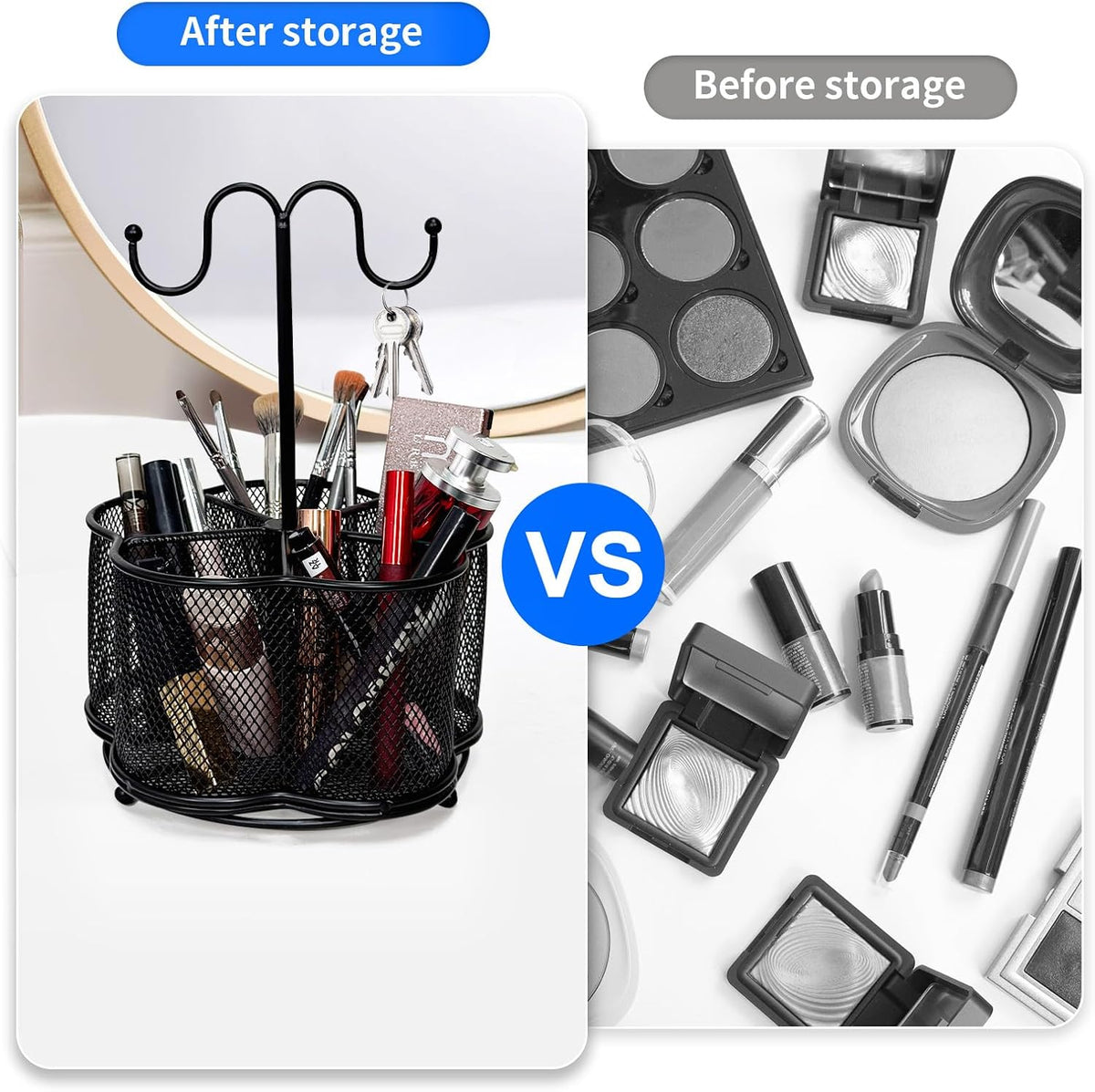 Pen Holder for Desk,360 Degree Rotating Pencil Holder Organizer