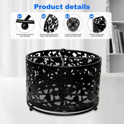 Pen Holder for Desk,360 Degree Rotating Pencil Holder Organizer