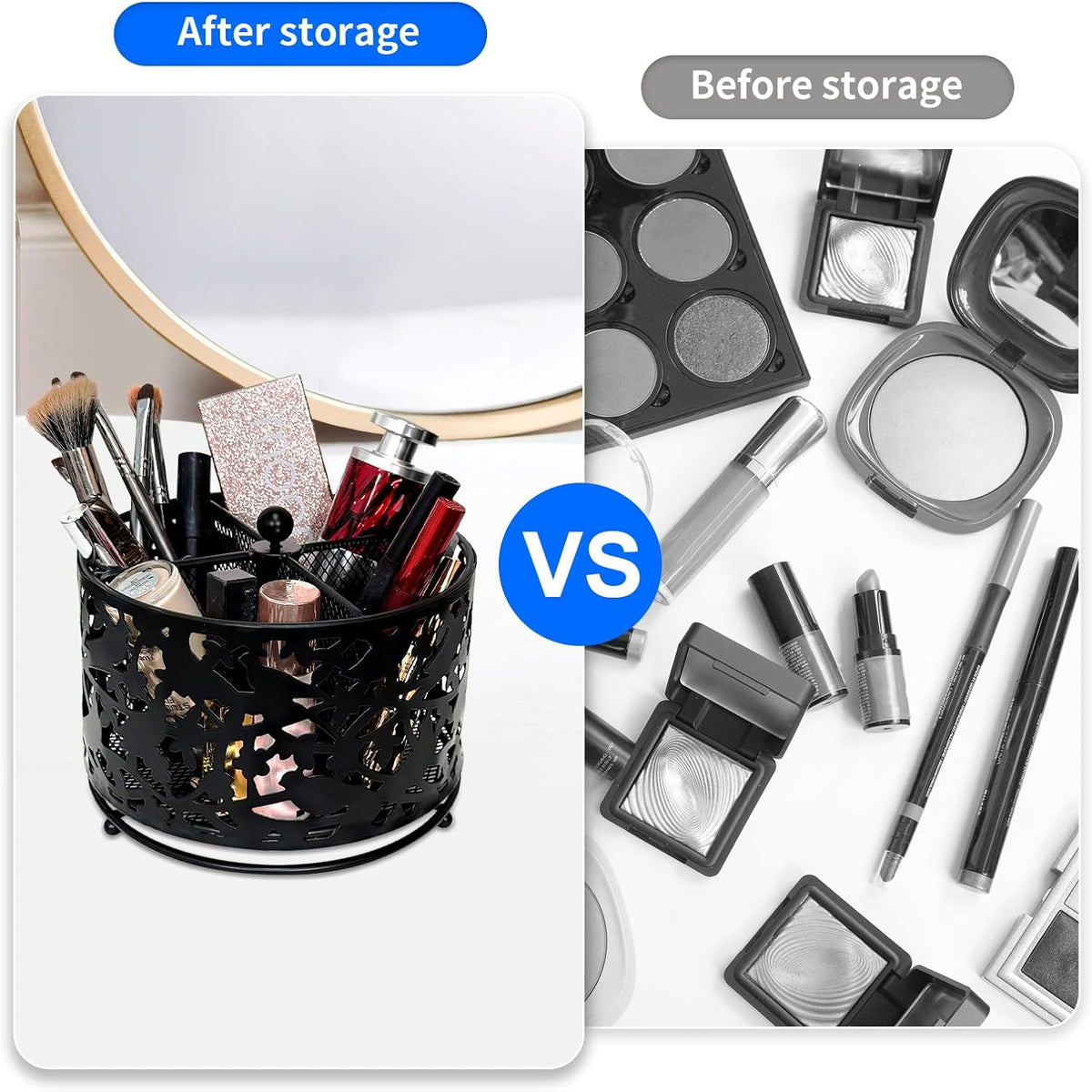 Pen Holder for Desk,360 Degree Rotating Pencil Holder Organizer