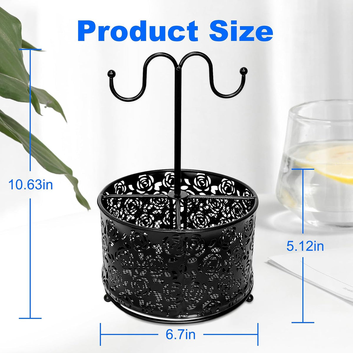 Pen Holder for Desk,360 Degree Rotating Pencil Holder Organizer