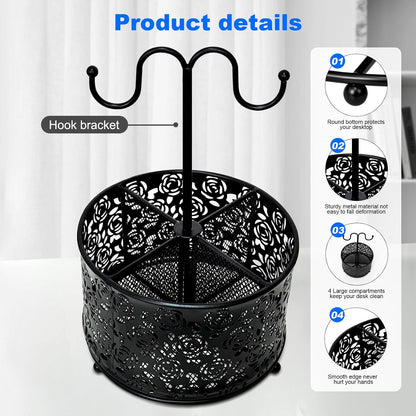 Pen Holder for Desk,360 Degree Rotating Pencil Holder Organizer