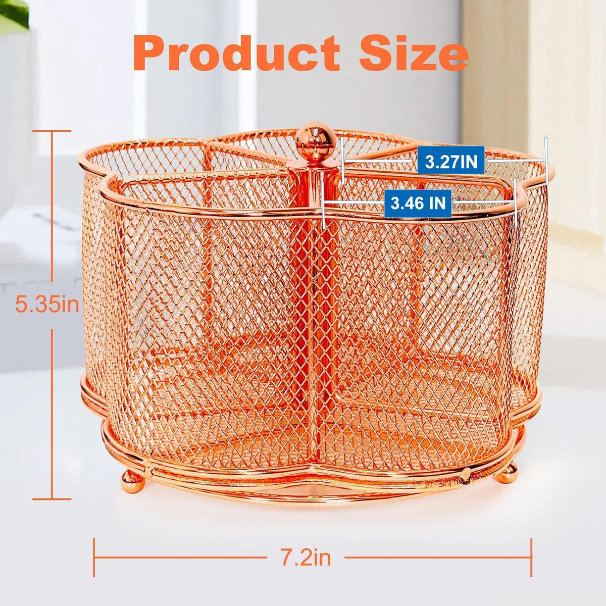Pen Holder for Desk,360 Degree Rotating Pencil Holder Organizer