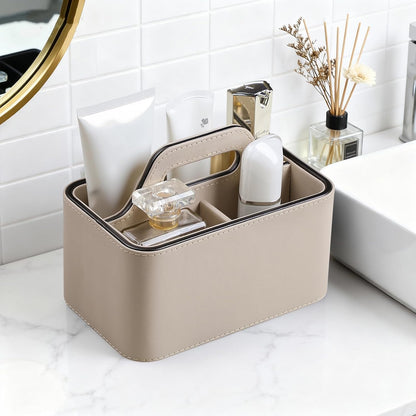 Remote Control Holder, Portable Desk Remote Organizer, Beige