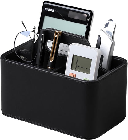 Remote Control Holder, Portable Desk Remote Organizer, Beige
