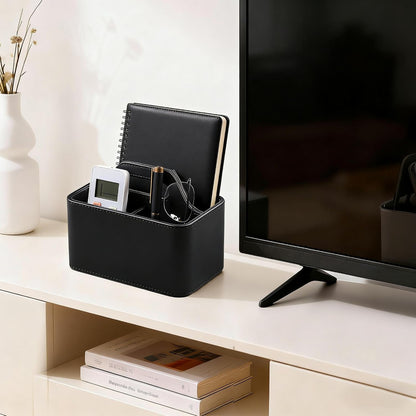 Remote Control Holder, Portable Desk Remote Organizer, Beige