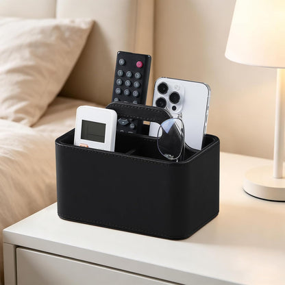 Remote Control Holder, Portable Desk Remote Organizer, Beige