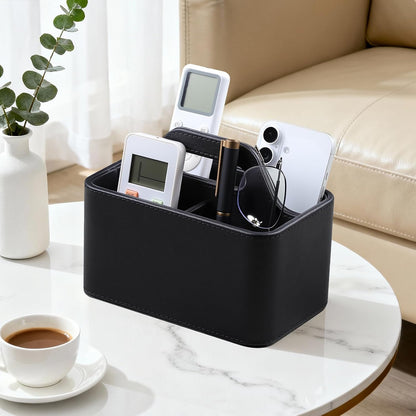 Remote Control Holder, Portable Desk Remote Organizer, Beige