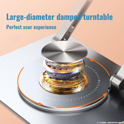 Laptop Stand for Desk, Aluminum Metal MacBook Stand，Computer Riser for Desk, Portable Foldable Adjustable Notebook Holder, Compatible with 10-15.6 Inch Laptops, iPad, Silver.