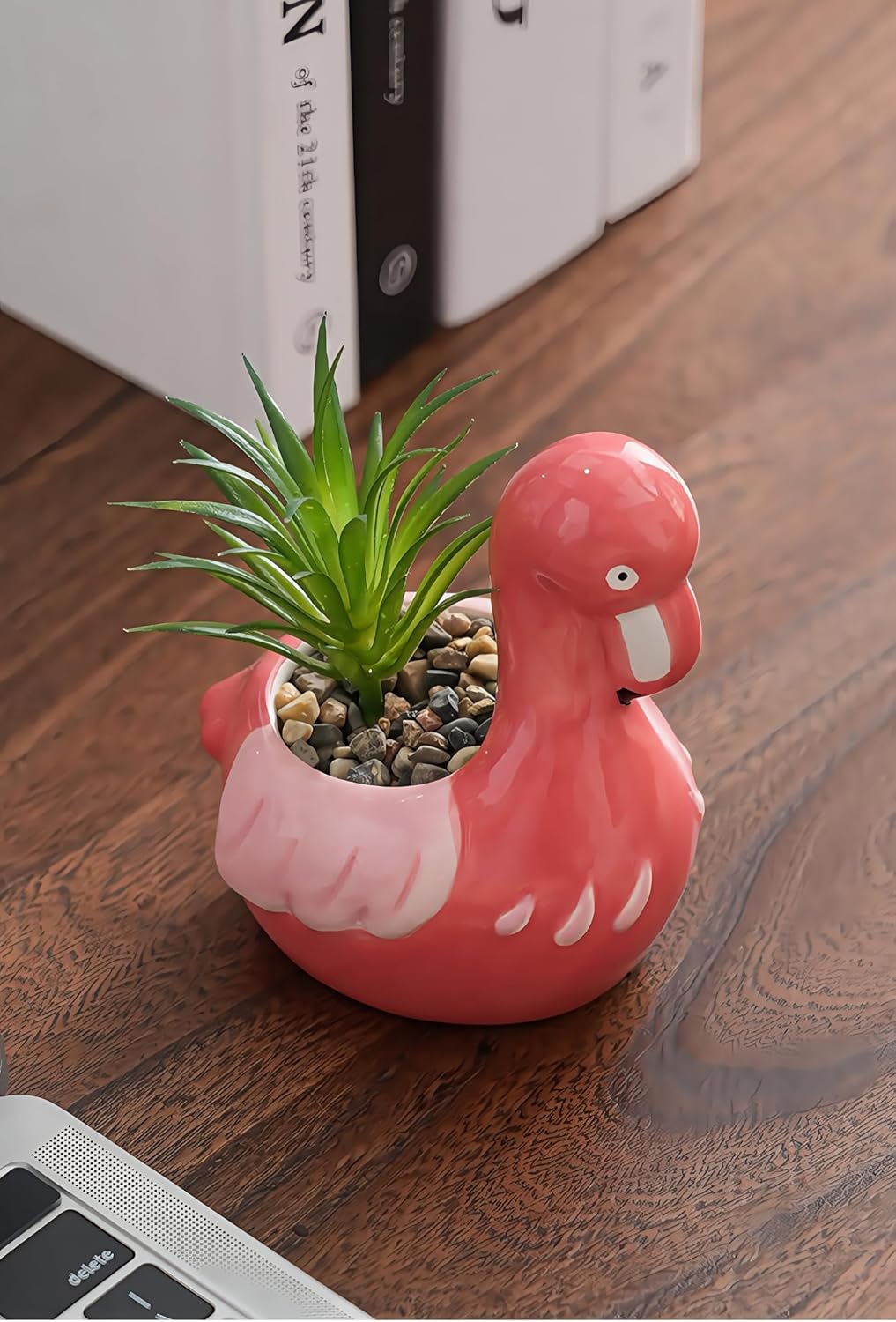 Ceramic Animal Shaped Flower Pot - Unique and Charming Home Decor (Tooth)