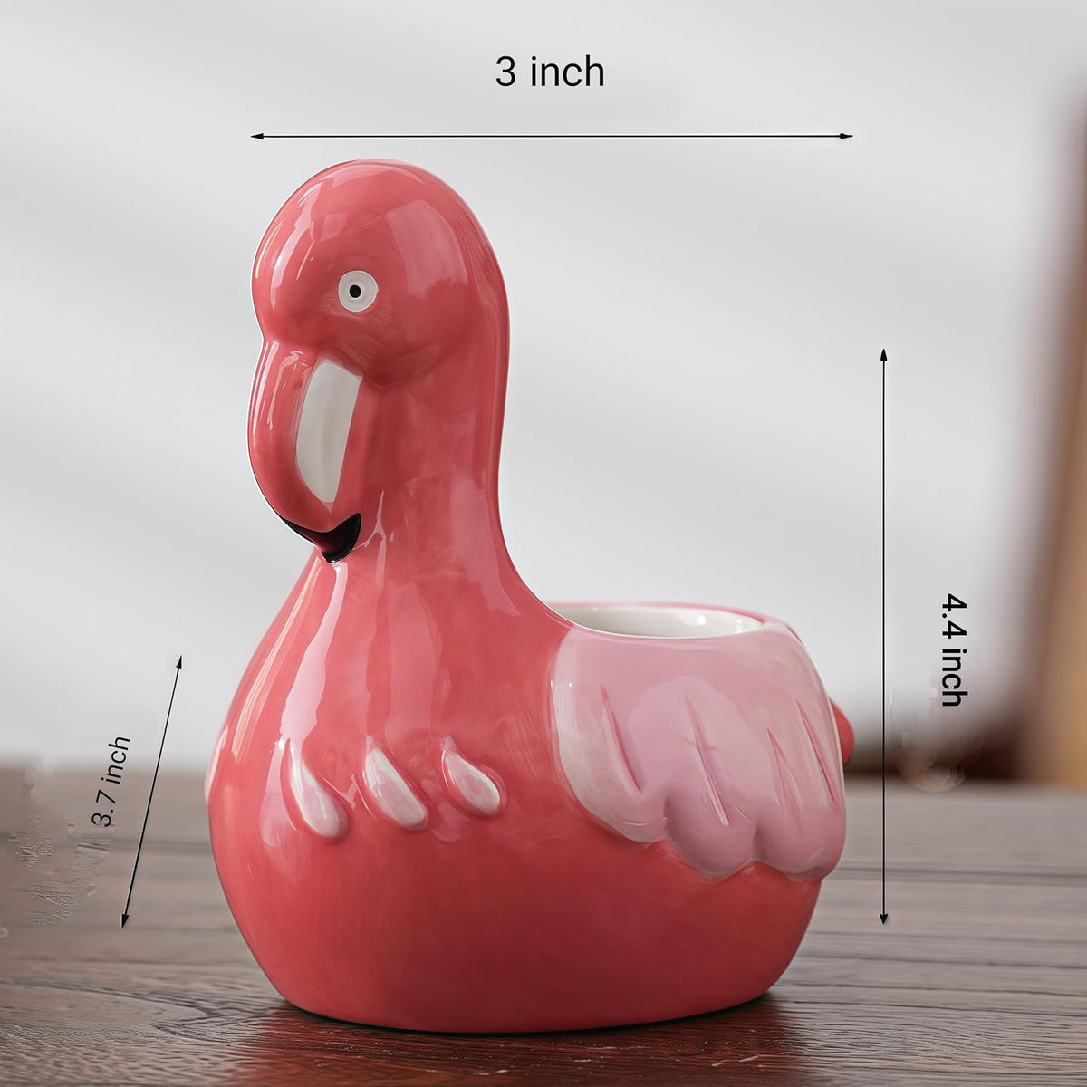 Ceramic Animal Shaped Flower Pot - Unique and Charming Home Decor (Tooth)