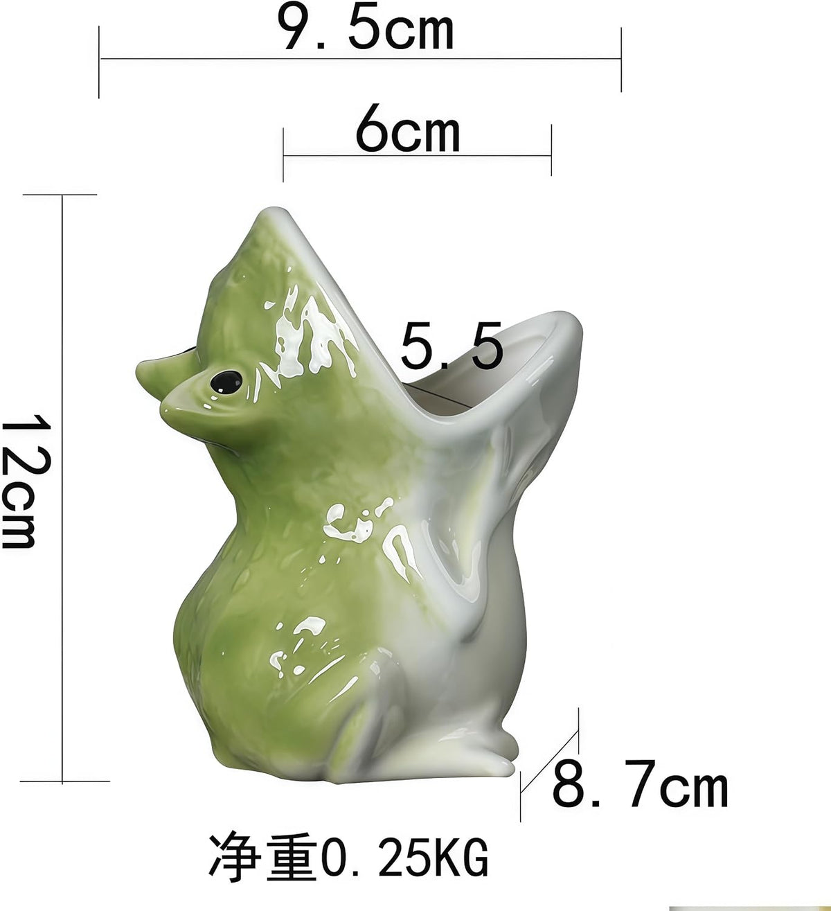 Ceramic Animal Shaped Flower Pot - Unique and Charming Home Decor (Tooth)