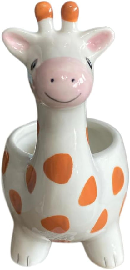 Ceramic Animal Shaped Flower Pot - Unique and Charming Home Decor (Tooth)