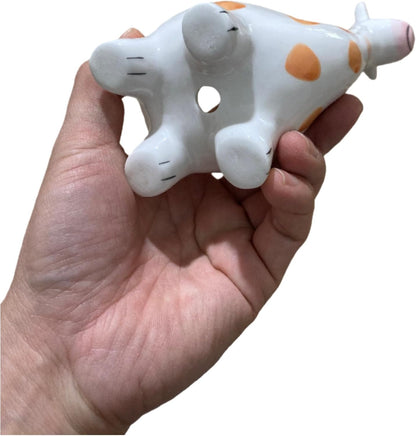 Ceramic Animal Shaped Flower Pot - Unique and Charming Home Decor (Tooth)