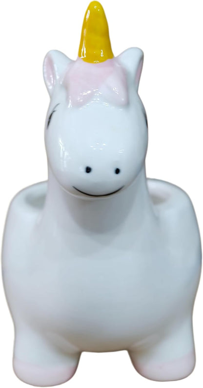 Ceramic Animal Shaped Flower Pot - Unique and Charming Home Decor (Tooth)