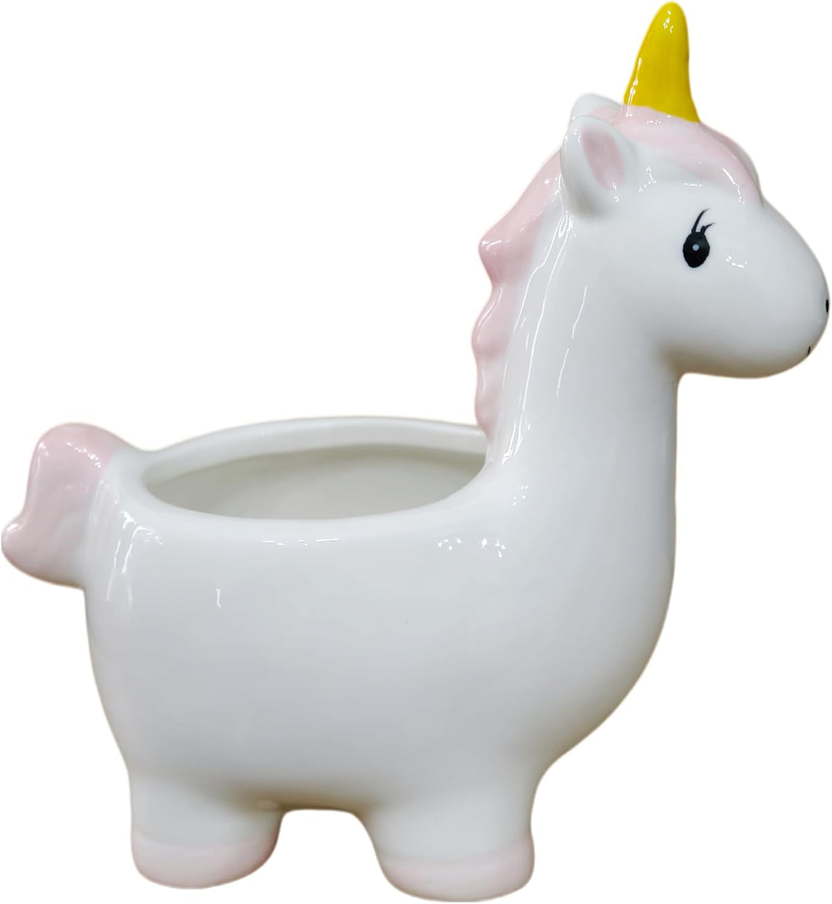 Ceramic Animal Shaped Flower Pot - Unique and Charming Home Decor (Tooth)