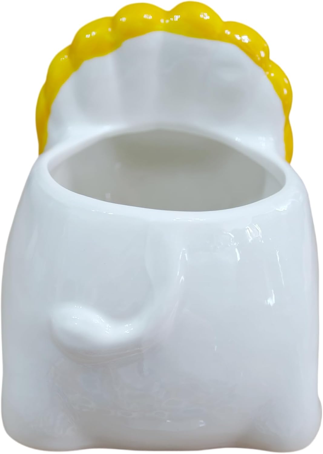Ceramic Animal Shaped Flower Pot - Unique and Charming Home Decor (Tooth)