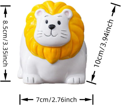 Ceramic Animal Shaped Flower Pot - Unique and Charming Home Decor (Tooth)