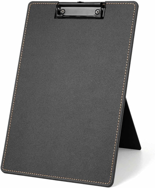 Desktop Document Holder for Typing Clipboard, Paper Holder Stand for Desk When Typing Copy Holder Foldable Stand Clipboard 9 x 13 Inch (Black, 1 Pack)