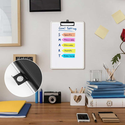 Desktop Document Holder for Typing Clipboard, Paper Holder Stand for Desk When Typing Copy Holder Foldable Stand Clipboard 9 x 13 Inch (Black, 1 Pack)