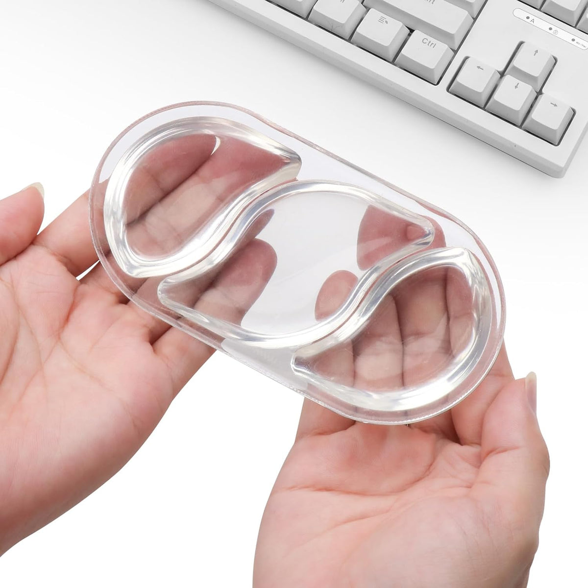 Gel Wrist Rest for Keyboard and Mouse Pad Set - Clear Green