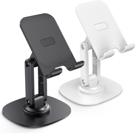 Cell Phone Stand for Desk, 2 Pack Adjustable Foldable Phone Holder