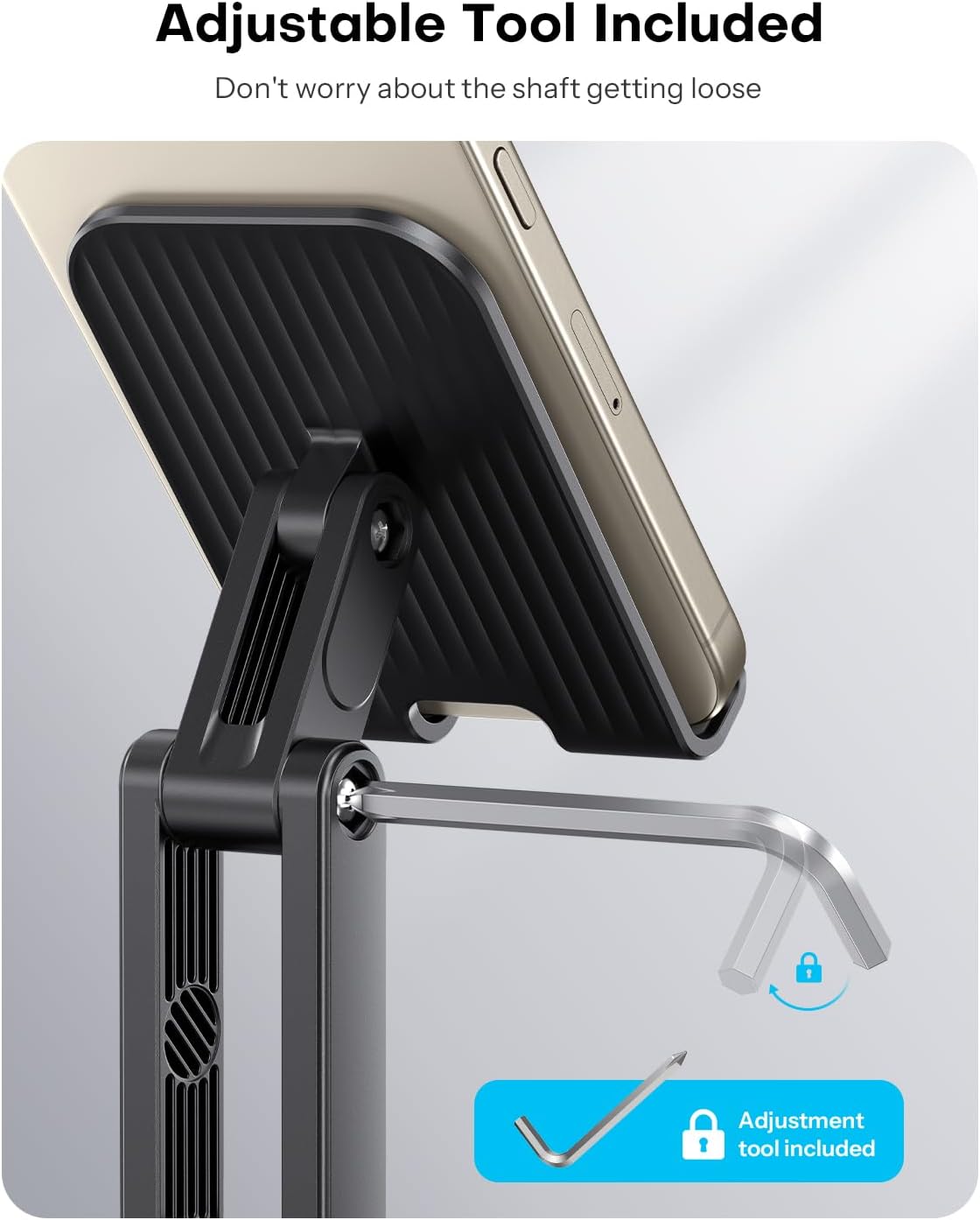 Cell Phone Stand for Desk, 2 Pack Adjustable Foldable Phone Holder