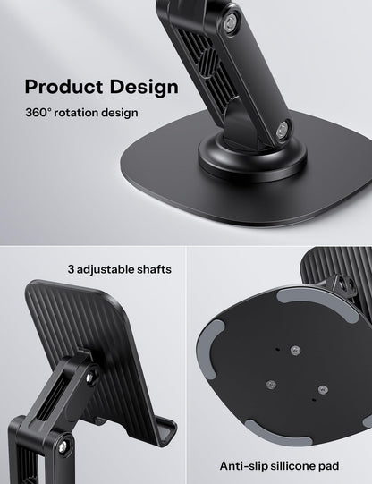 Cell Phone Stand for Desk, 2 Pack Adjustable Foldable Phone Holder