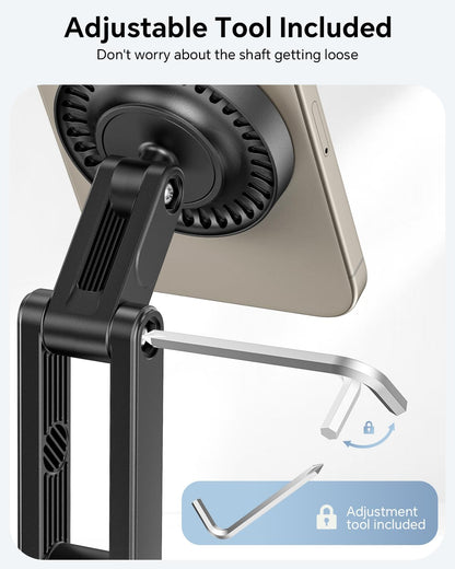 Cell Phone Stand for Desk, 2 Pack Adjustable Foldable Phone Holder