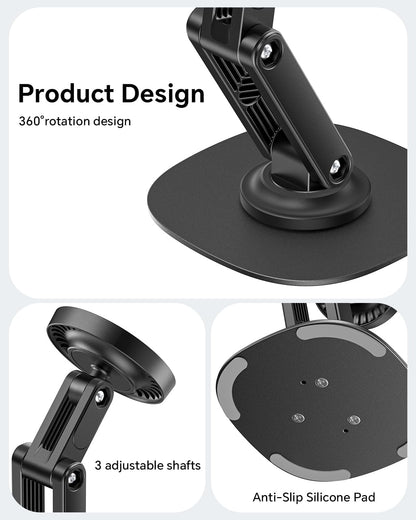 Cell Phone Stand for Desk, 2 Pack Adjustable Foldable Phone Holder