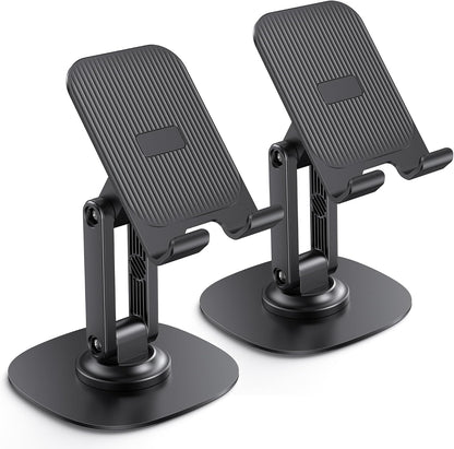 Cell Phone Stand for Desk, 2 Pack Adjustable Foldable Phone Holder