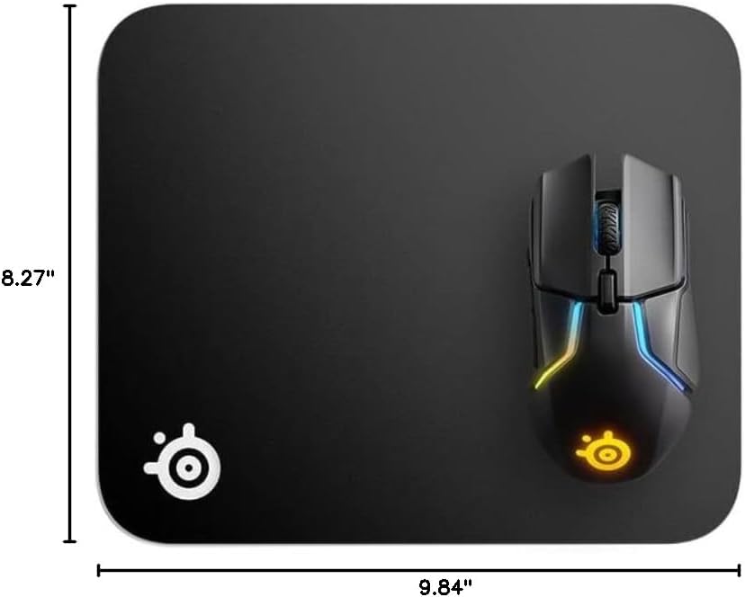 QcK Gaming Mouse Pad - XXL Cloth - Peak Tracking and Stability - Esports Mousepad - Never-Slip - Full Desk Coverage