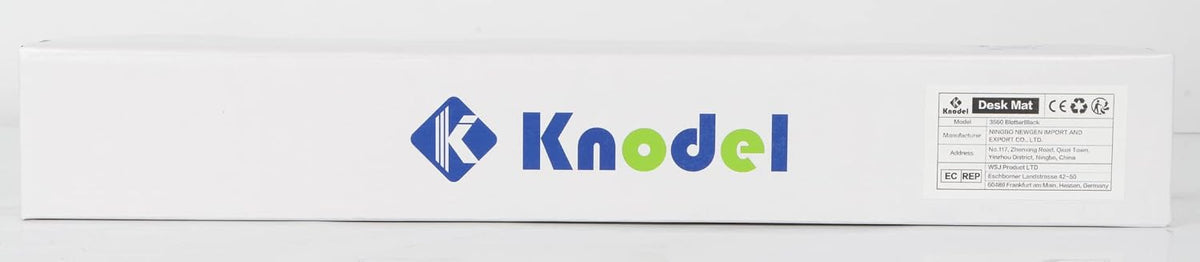 K KNODEL Large Office Leather Desk Mat, Mouse and Keyboard Pad, Computer and Laptop Mat, Desktop Protector and Cover, Writing Pad and Blotter (31.5"x15.7", Black)