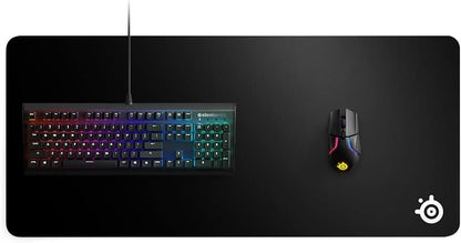 QcK Gaming Mouse Pad - XXL Cloth - Peak Tracking and Stability - Esports Mousepad - Never-Slip - Full Desk Coverage