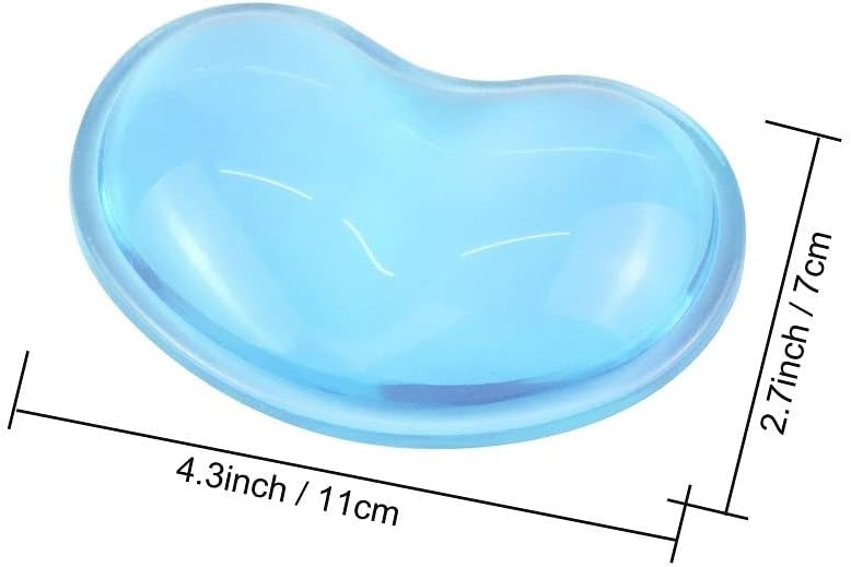Gel Keyboard & Mouse Wrist Rest Set - Keyboard Wrist Rest Pad & Mouse Support for Office Gaming Pad Computer Laptop Ergonomic Comfortable Pain Relief- Blue Pad Set