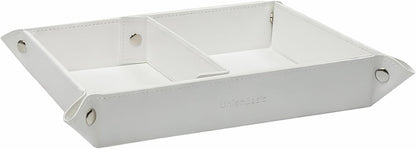 UnionBasic Small Valet Tray, Jewelry Tray for Rings Watches Earrings, Entryway Catchall Caddy for Coins Keys Change, Nightstand Bedside Valet Holder, Trays for Electronic Gadgets, Beige - Colors B