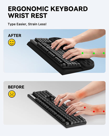 Wrist Rest with Keyboard Stand Ergonomic Computer Wrist Support Pad