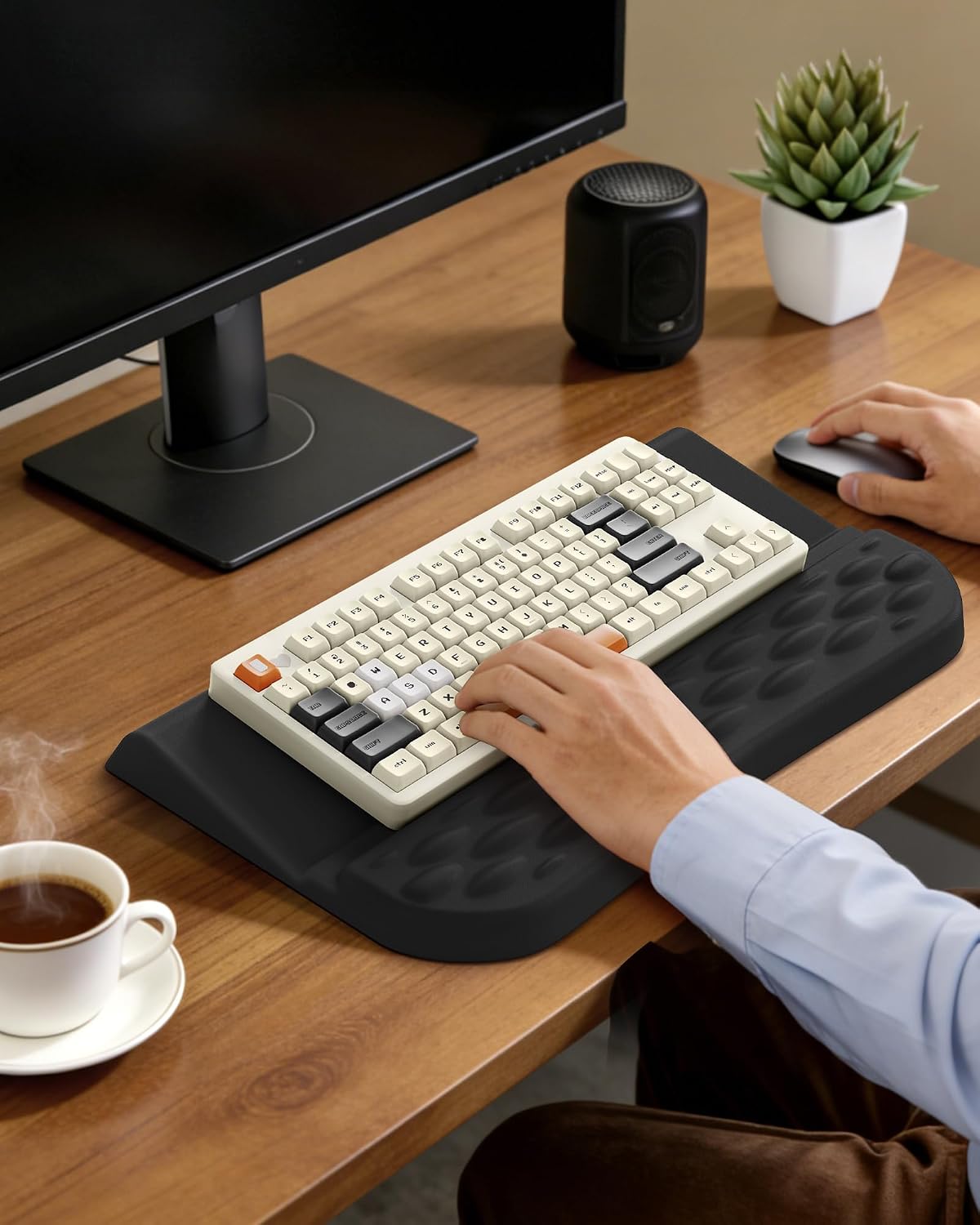 Wrist Rest with Keyboard Stand Ergonomic Computer Wrist Support Pad