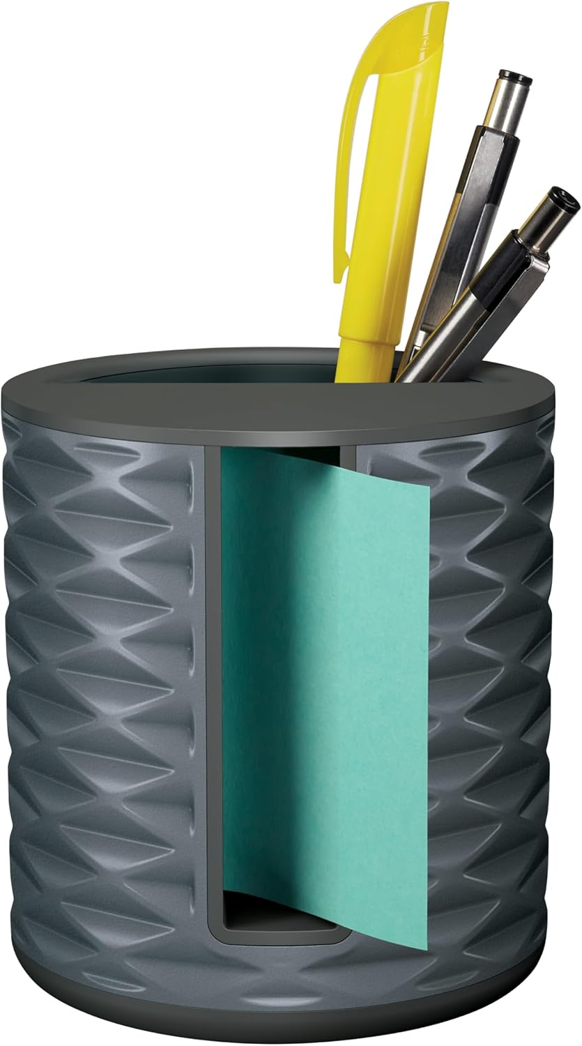 Note Dispenser, Geometric Design, 1 Dispenser, 1 Pad, 45 Sheets