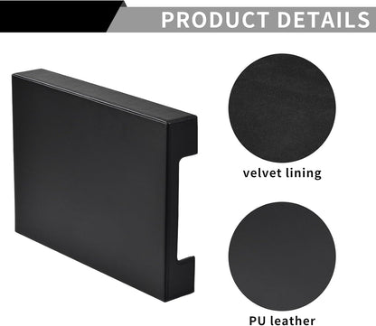 PU Leather Letter Tray - Load Documents Trays Front for Office Desktop Organizer - Desk Magazine, File, A4 Paper Holder - Paper Document File Holder Drak Brown (Drak Brown, A4-Tray)