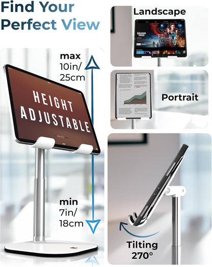 COOPER TabHolder Tablet Holder, iPad Stand for Desk, Portable Monitor Stand