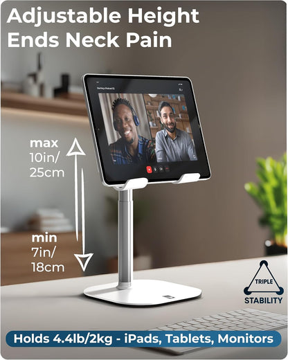 COOPER TabHolder Tablet Holder, iPad Stand for Desk, Portable Monitor Stand