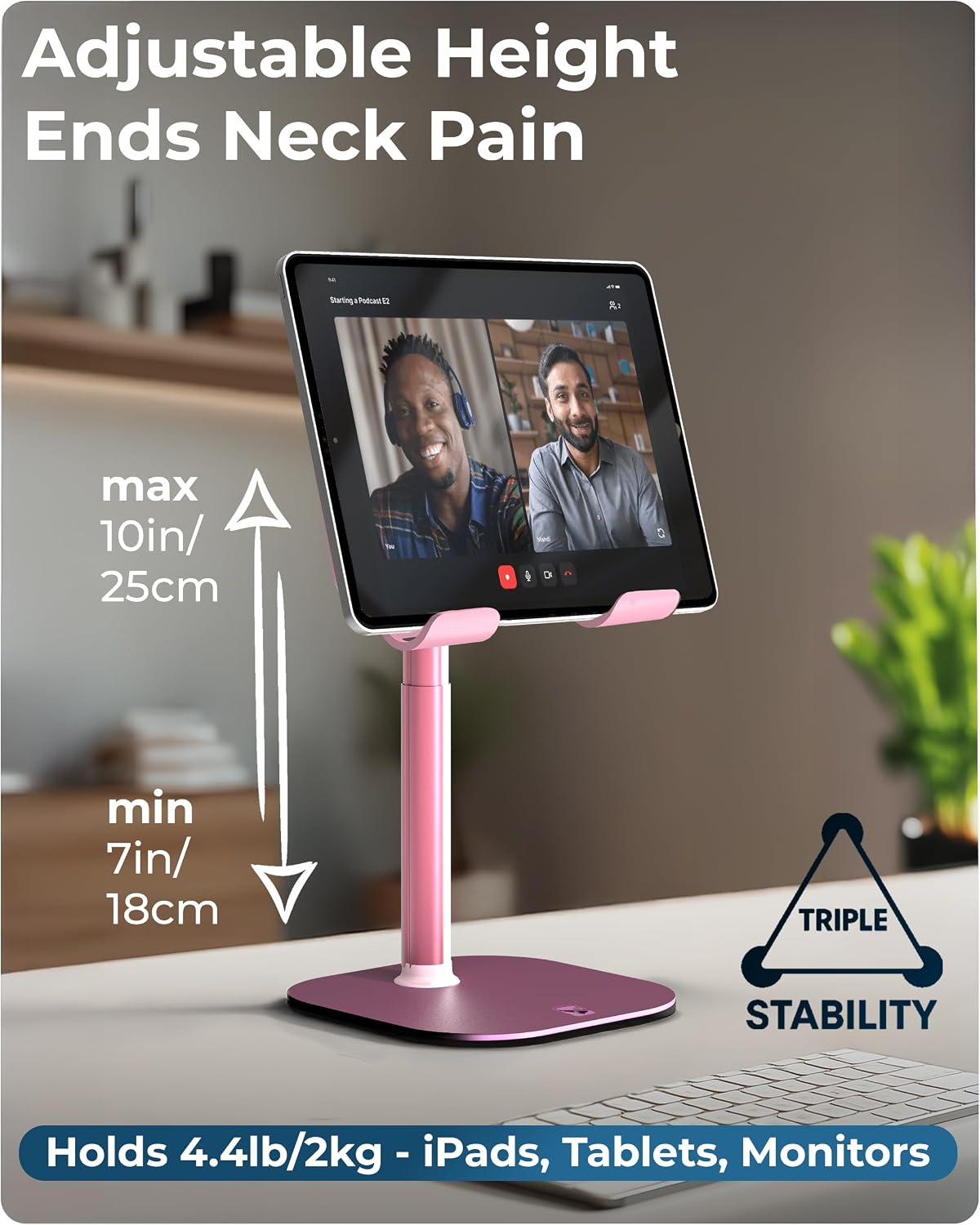 COOPER TabHolder Tablet Holder, iPad Stand for Desk, Portable Monitor Stand