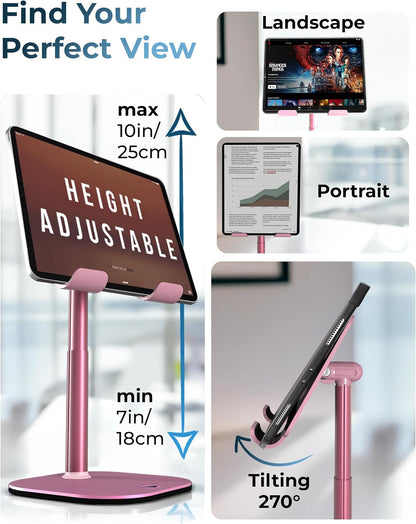 COOPER TabHolder Tablet Holder, iPad Stand for Desk, Portable Monitor Stand