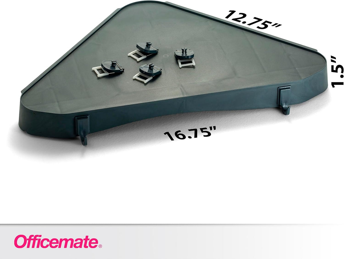 Verticalmate Corner Shelf, Slate Gray (29322) 14-1/2 x 10 x 1-1/4 inches