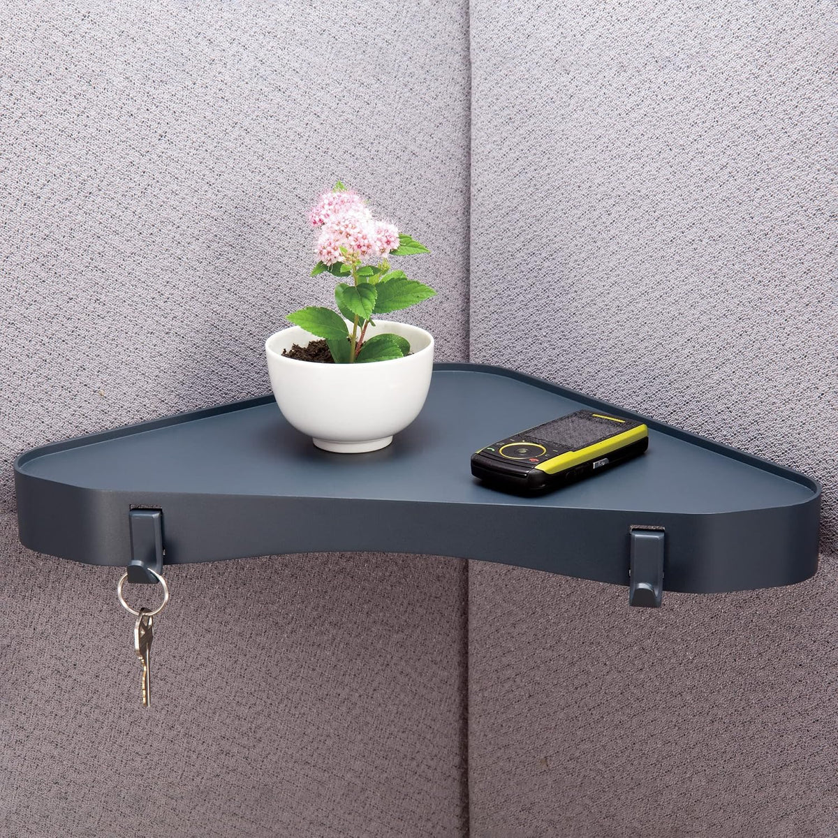 Verticalmate Corner Shelf, Slate Gray (29322) 14-1/2 x 10 x 1-1/4 inches