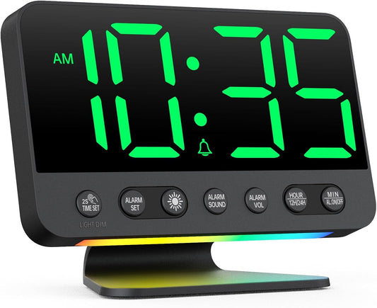 Alarm Clock for Bedroom Bedside: 2-Inch Large Numbers