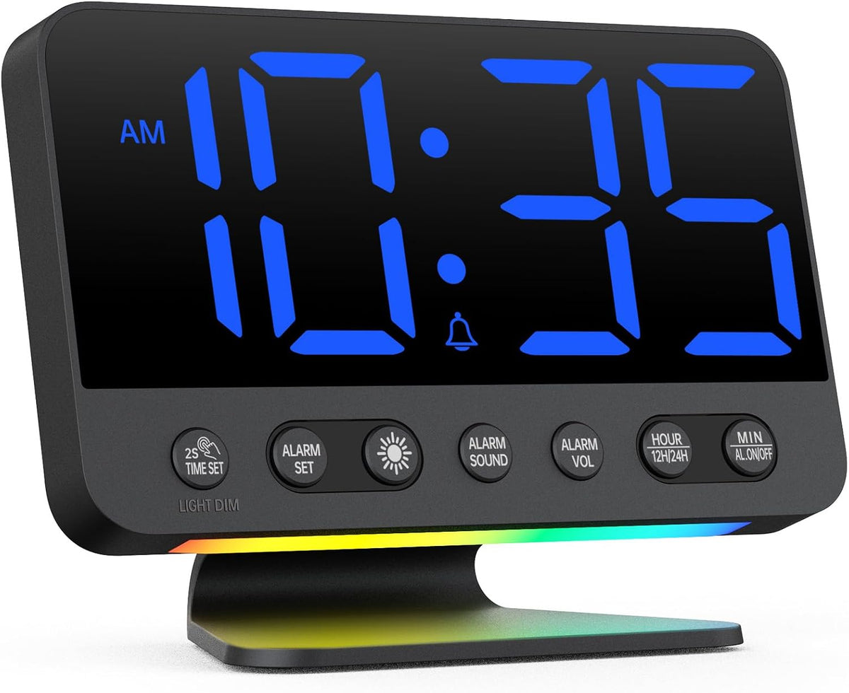 Alarm Clock for Bedroom Bedside: 2-Inch Large Numbers