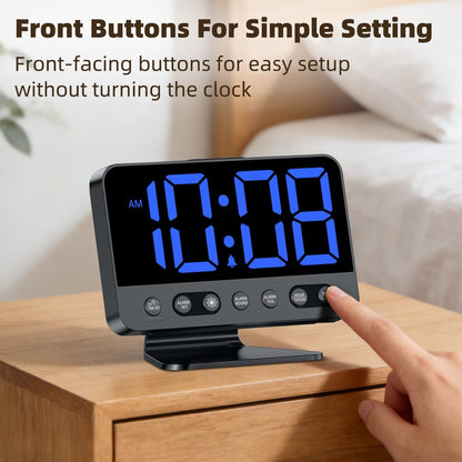 Alarm Clock for Bedroom Bedside: 2-Inch Large Numbers
